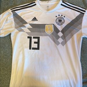 Adidas Germany Soccer Jersey White Black